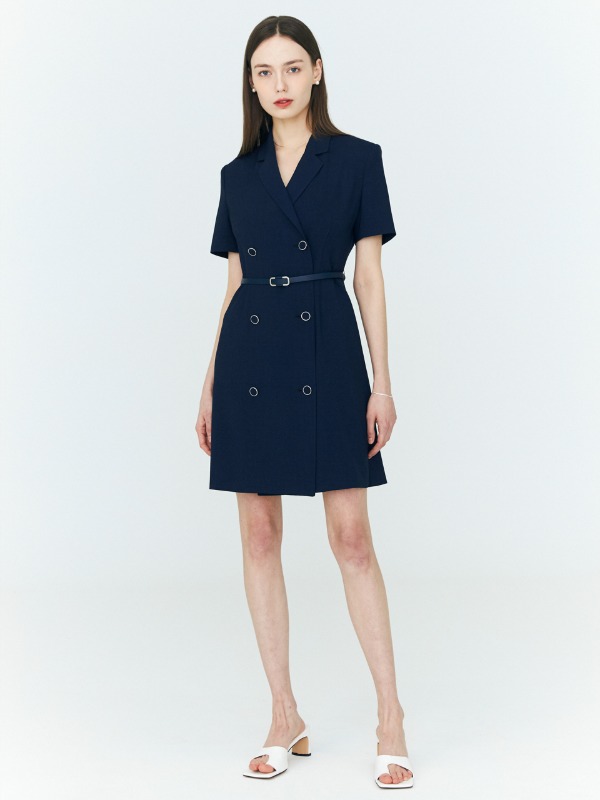 [6/1 예약배송] New Claire Jacket Dress [Navy]