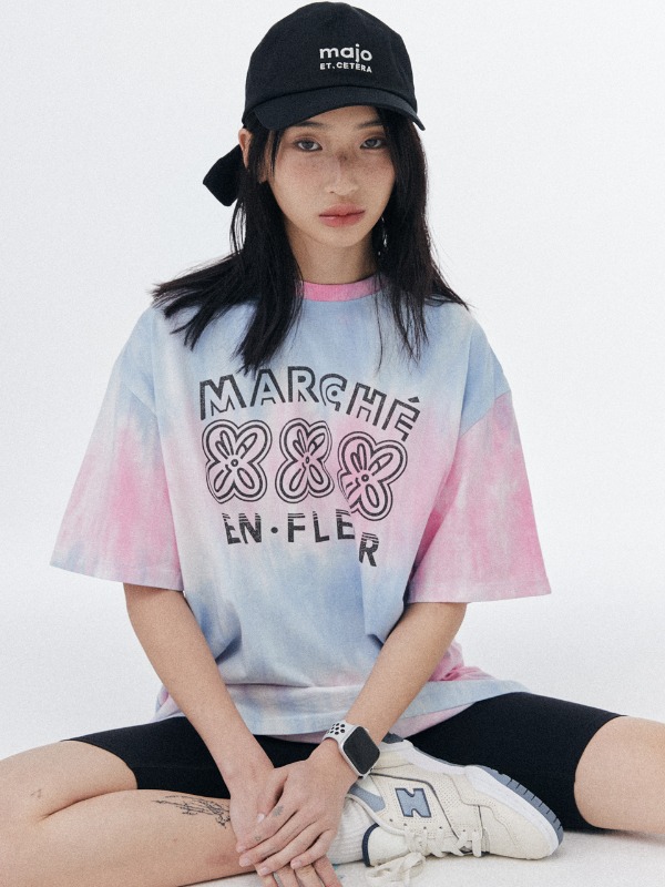 [유튜버 히밥 착용] Fleur Tie-dye T-Shirt